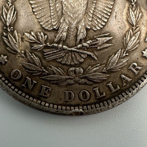 1897 Morgan Silver Dollar – 90% Silver – Philadelphia Mint – Vintage U.S. Coin - Picture 8 of 12